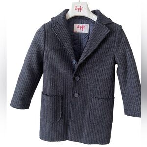 IL Gufo Kids Wool Blend Coat | Made in Italy | Size 4 | Very Good